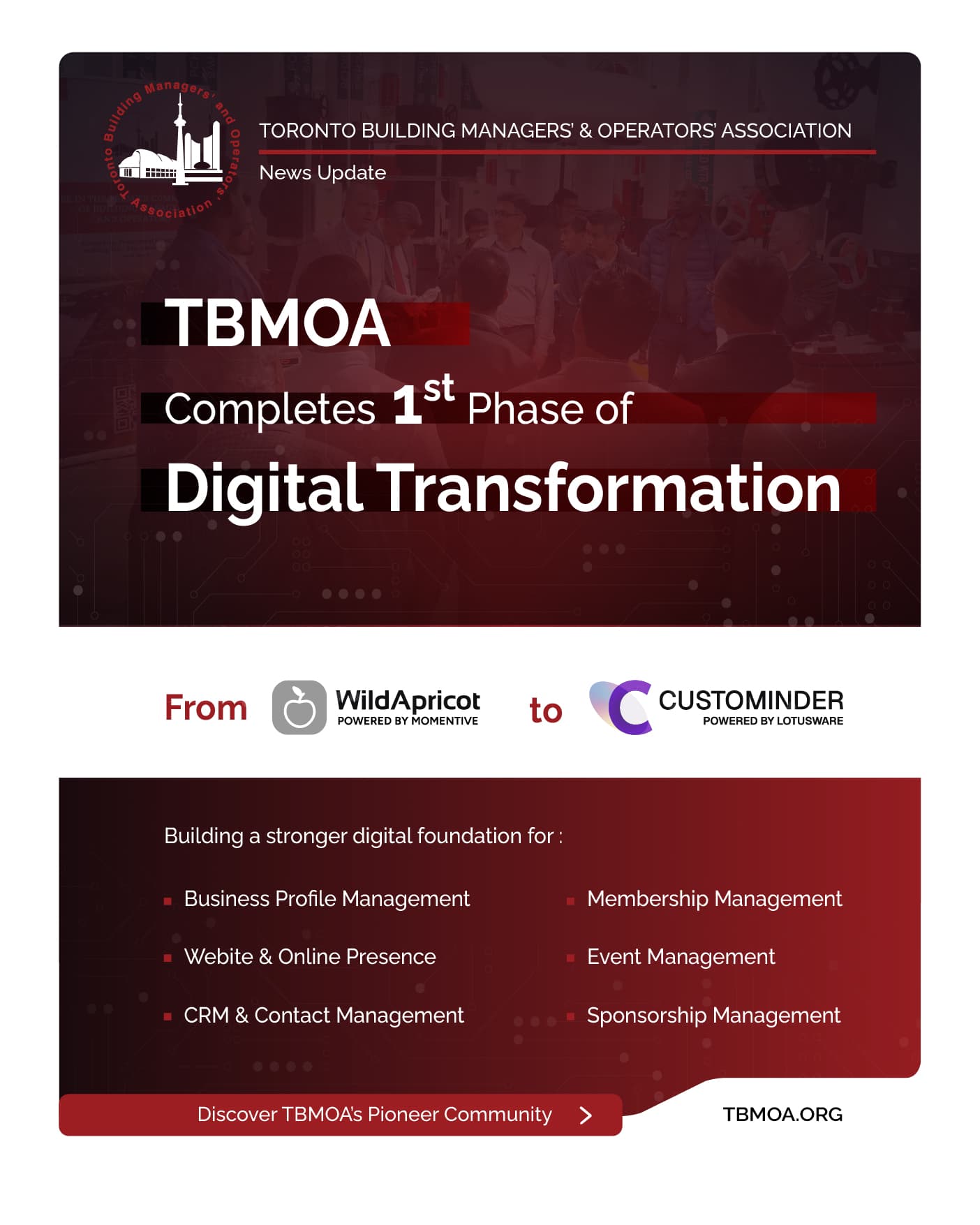 TBMOA Completes First Phase of Digital Transformation